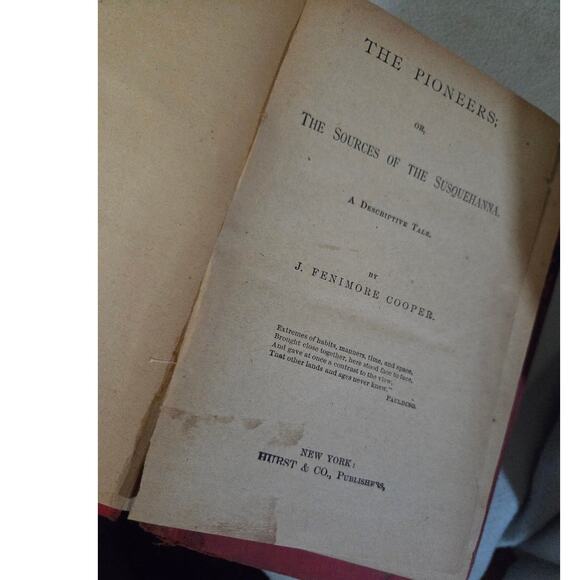 Set 2 The Leather Stocking Tales by Cooper 1927 Pioneers Deerslayer - Picture 6 of 9